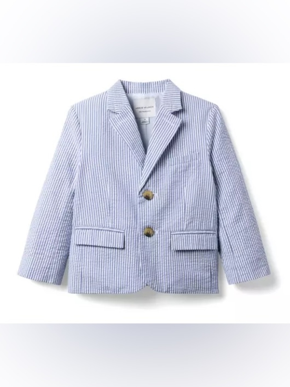 Janie and Jack Striped‎ Seersucker Blazer